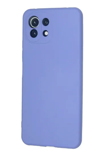 Newface Xiaomi Mİ 11 Lite Kılıf Nano içi Kadife Silikon - Lila resmi