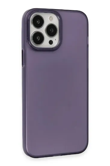 Newface iPhone 15 Pro Max Kılıf Modos Metal Kapak - Derin Mor resmi
