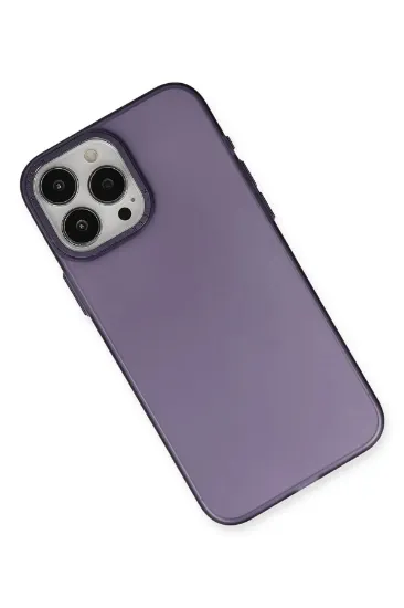 Newface iPhone 15 Pro Max Kılıf Modos Metal Kapak - Derin Mor resmi