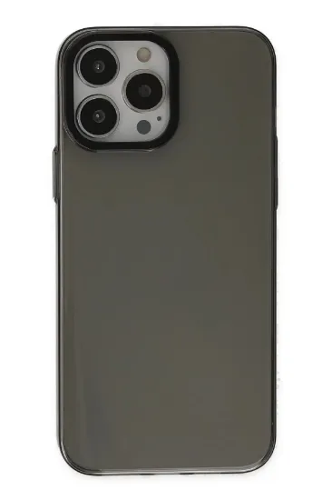 Newface iPhone 14 Pro Kılıf Anka PC Sert Metal Kapak - Siyah resmi