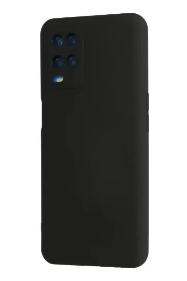 Newface Oppo A54 4G Kılıf Nano içi Kadife Silikon - Siyah resmi