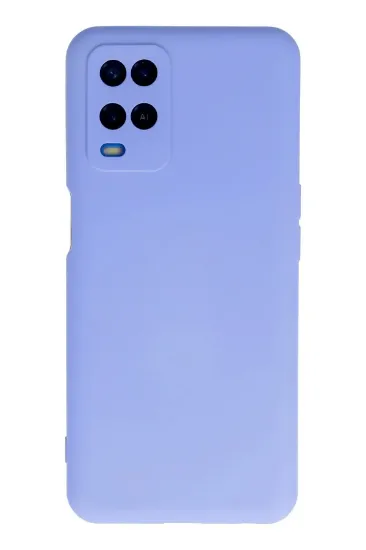 Newface Oppo A54 4G Kılıf Nano içi Kadife Silikon - Lila resmi