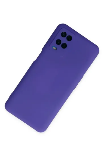 Newface Oppo A54 4G Kılıf Nano içi Kadife Silikon - Mor resmi