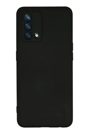 Newface Oppo A74 4G Kılıf Nano içi Kadife Silikon - Siyah resmi