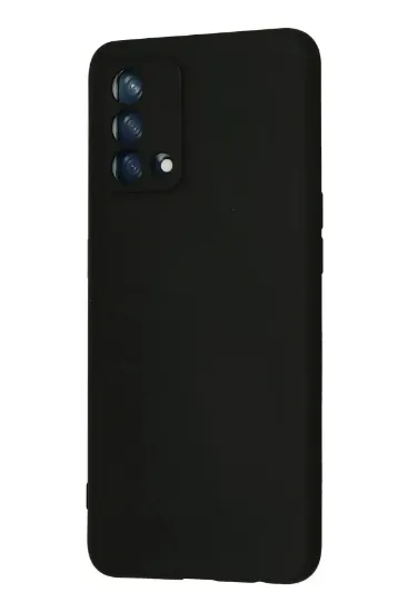 Newface Oppo A74 4G Kılıf Nano içi Kadife Silikon - Siyah resmi