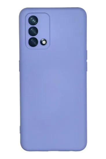 Newface Oppo A74 4G Kılıf Nano içi Kadife Silikon - Lila resmi