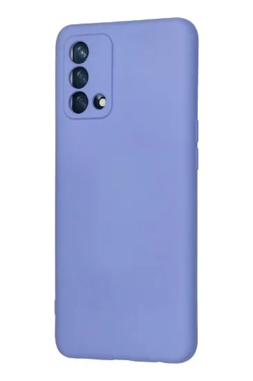 Newface Oppo A74 4G Kılıf Nano içi Kadife Silikon - Lila resmi
