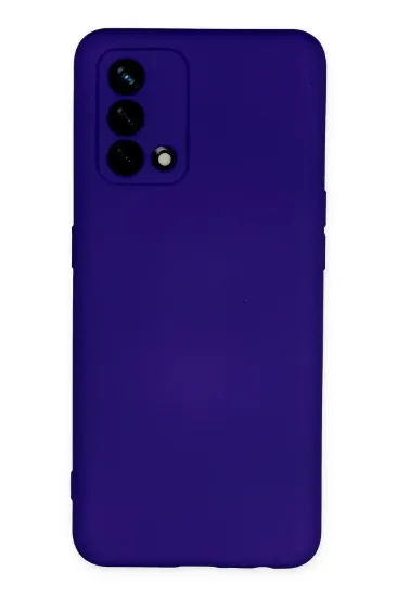 Newface Oppo A74 4G Kılıf Nano içi Kadife Silikon - Mor resmi