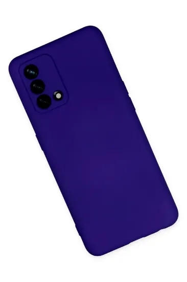 Newface Oppo A74 4G Kılıf Nano içi Kadife Silikon - Mor resmi