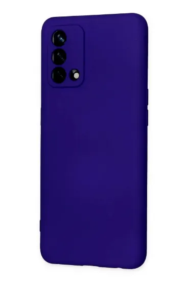 Newface Oppo A74 4G Kılıf Nano içi Kadife Silikon - Mor resmi