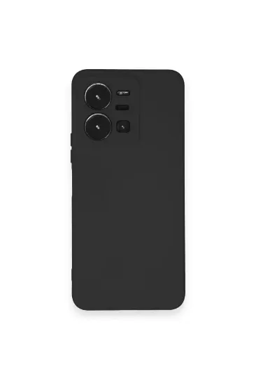 Newface Vivo Y35 Kılıf Nano içi Kadife Silikon - Siyah resmi