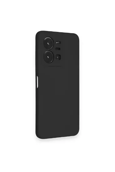 Newface Vivo Y35 Kılıf Nano içi Kadife Silikon - Siyah resmi