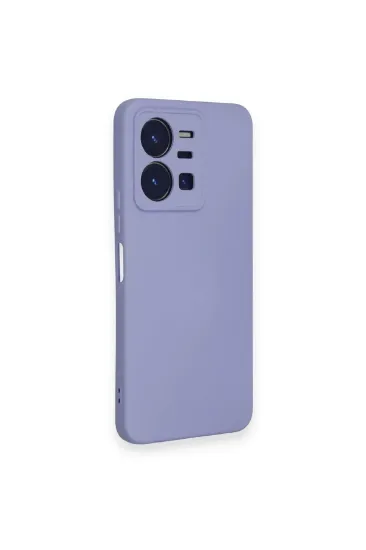 Newface Vivo Y35 Kılıf Nano içi Kadife Silikon - Lila resmi