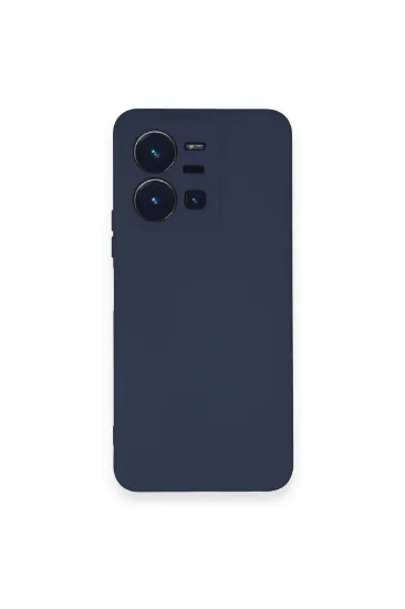 Newface Vivo Y35 Kılıf Nano içi Kadife Silikon - Lacivert resmi