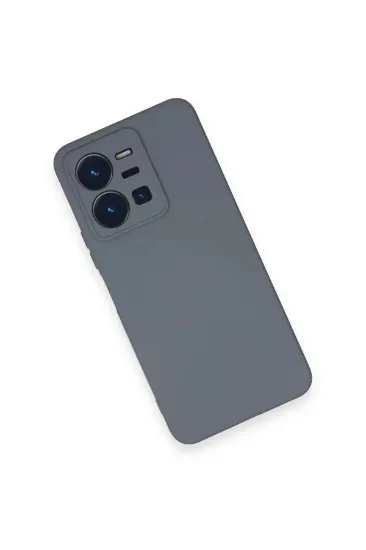 Newface Vivo Y35 Kılıf Nano içi Kadife Silikon - Gri resmi