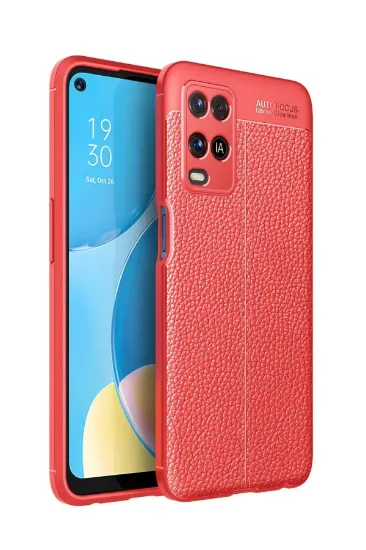 Newface Oppo A54 4G Kılıf Auto Focus Kapak - Kırmızı resmi