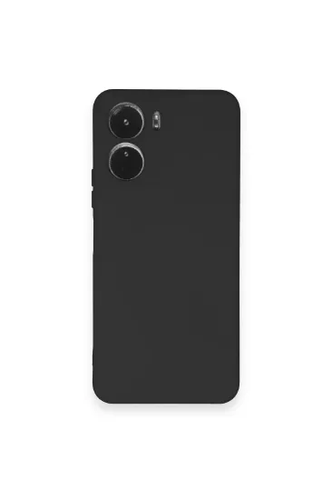 Newface Vivo Y16 Kılıf Nano içi Kadife Silikon - Siyah resmi