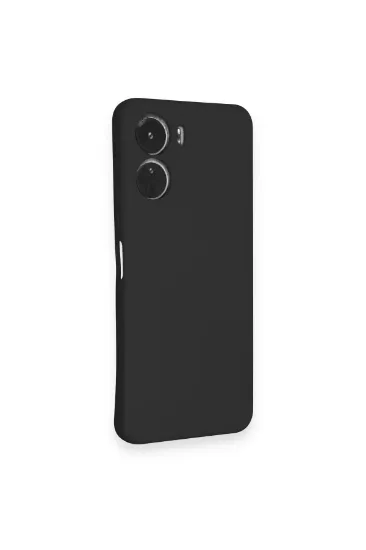 Newface Vivo Y16 Kılıf Nano içi Kadife Silikon - Siyah resmi
