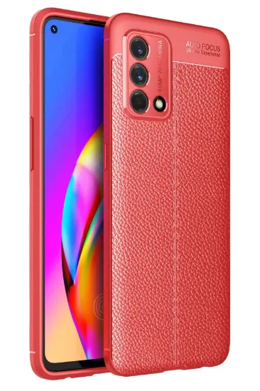 Newface Oppo A74 4G Kılıf Auto Focus Kapak - Kırmızı resmi