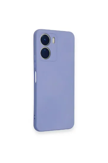Newface Vivo Y16 Kılıf Nano içi Kadife Silikon - Lila resmi