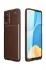 Newface Oppo A54 4G Kılıf Auto Focus Karbon Kapak - Kahverengi resmi