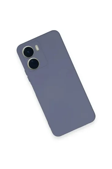 Newface Vivo Y16 Kılıf Nano içi Kadife Silikon - Gri resmi