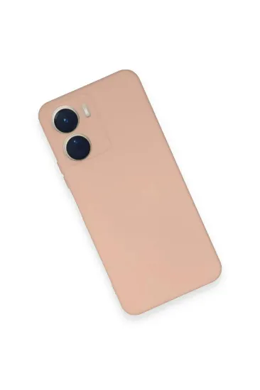 Newface Vivo Y16 Kılıf Nano içi Kadife Silikon - Pudra resmi