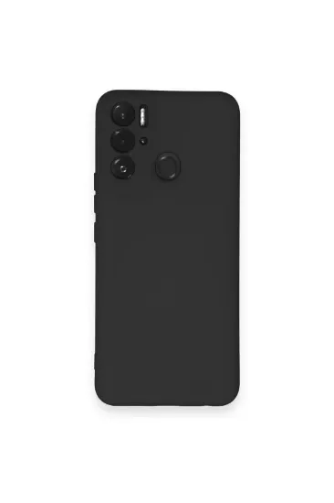 Newface Tecno Pova Neo Kılıf Nano içi Kadife Silikon - Siyah resmi
