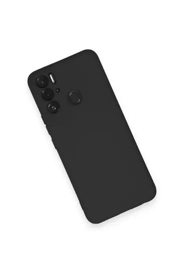 Newface Tecno Pova Neo Kılıf Nano içi Kadife Silikon - Siyah resmi