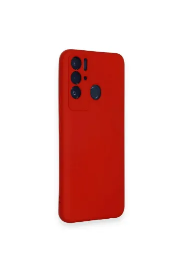 Newface Tecno Pova Neo Kılıf Nano içi Kadife Silikon - Kırmızı resmi