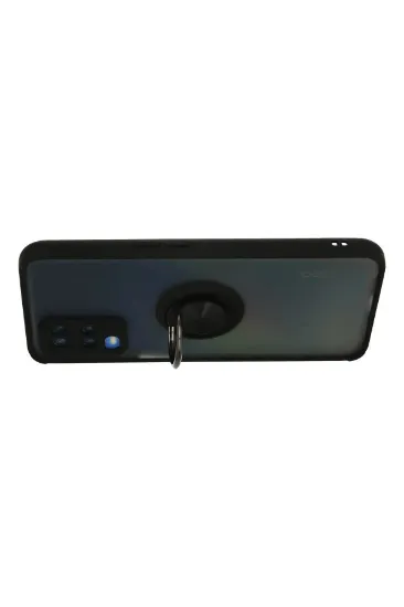 Newface Oppo A54 4G Kılıf Montreal Yüzüklü Silikon Kapak - Siyah resmi