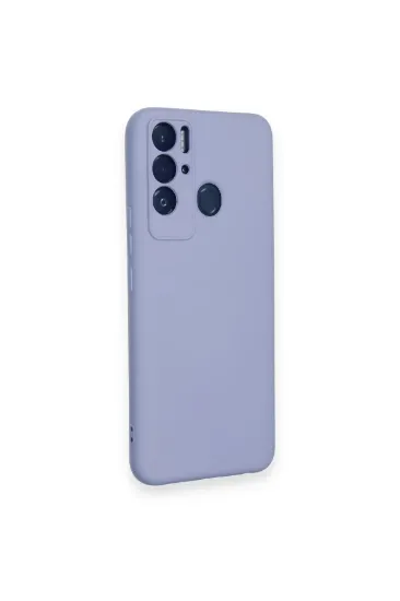 Newface Tecno Pova Neo Kılıf Nano içi Kadife Silikon - Lila resmi