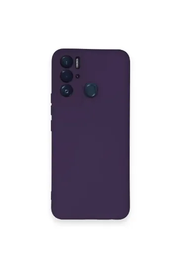 Newface Tecno Pova Neo Kılıf Nano içi Kadife Silikon - Mor resmi