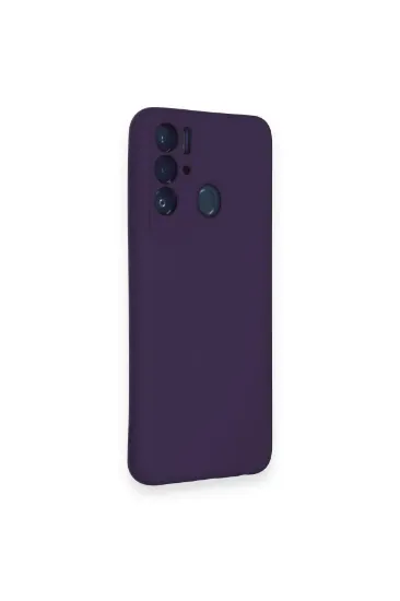 Newface Tecno Pova Neo Kılıf Nano içi Kadife Silikon - Mor resmi