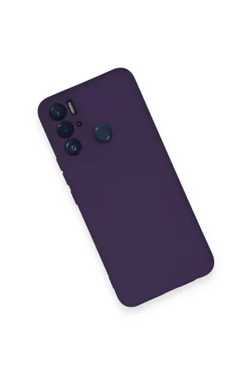 Newface Tecno Pova Neo Kılıf Nano içi Kadife Silikon - Mor resmi