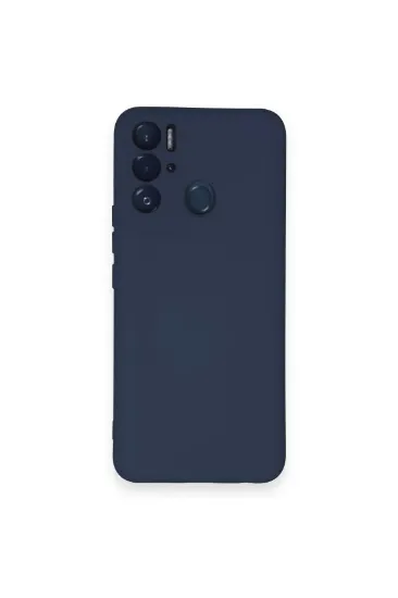 Newface Tecno Pova Neo Kılıf Nano içi Kadife Silikon - Lacivert resmi