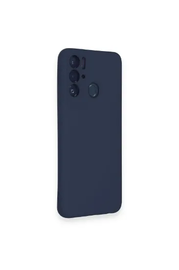Newface Tecno Pova Neo Kılıf Nano içi Kadife Silikon - Lacivert resmi