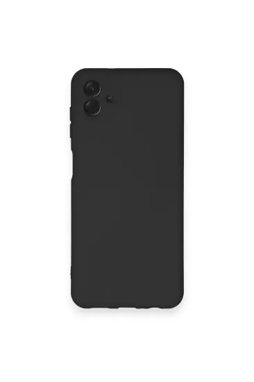 Newface Samsung Galaxy A04 Kılıf Nano içi Kadife Silikon - Siyah resmi