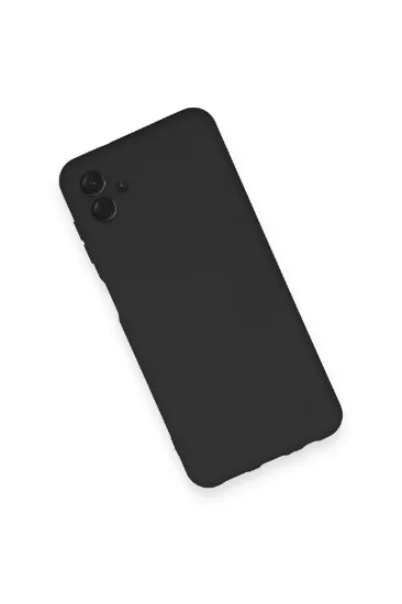Newface Samsung Galaxy A04 Kılıf Nano içi Kadife Silikon - Siyah resmi