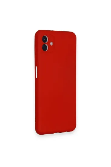 Newface Samsung Galaxy A04 Kılıf Nano içi Kadife Silikon - Kırmızı resmi