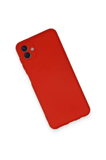 Newface Samsung Galaxy A04 Kılıf Nano içi Kadife Silikon - Kırmızı resmi
