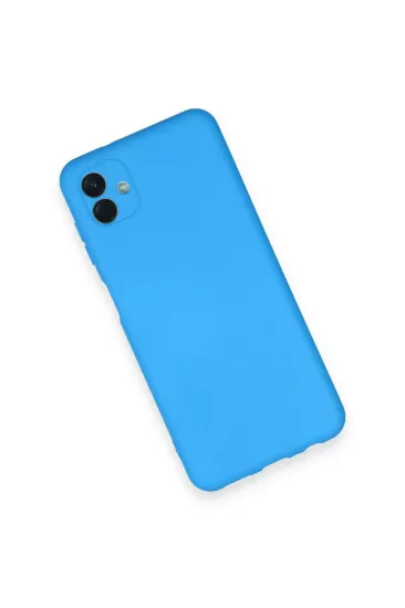 Newface Samsung Galaxy A04 Kılıf Nano içi Kadife Silikon - Mavi resmi