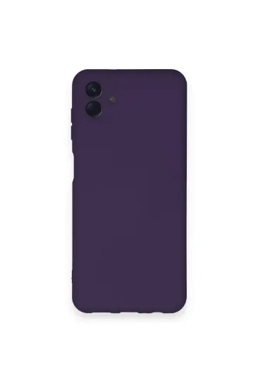 Newface Samsung Galaxy A04 Kılıf Nano içi Kadife Silikon - Mor resmi