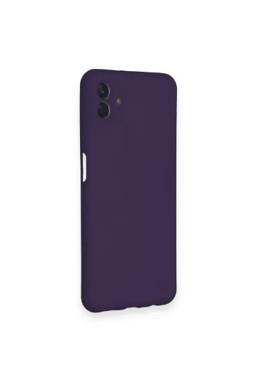 Newface Samsung Galaxy A04 Kılıf Nano içi Kadife Silikon - Mor resmi