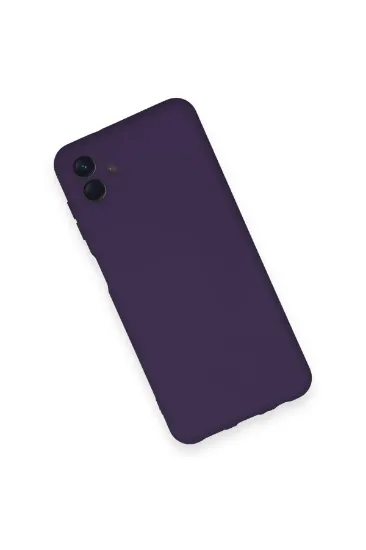 Newface Samsung Galaxy A04 Kılıf Nano içi Kadife Silikon - Mor resmi