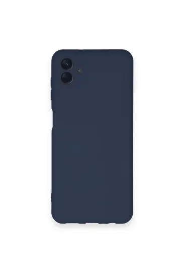 Newface Samsung Galaxy A04 Kılıf Nano içi Kadife Silikon - Lacivert resmi