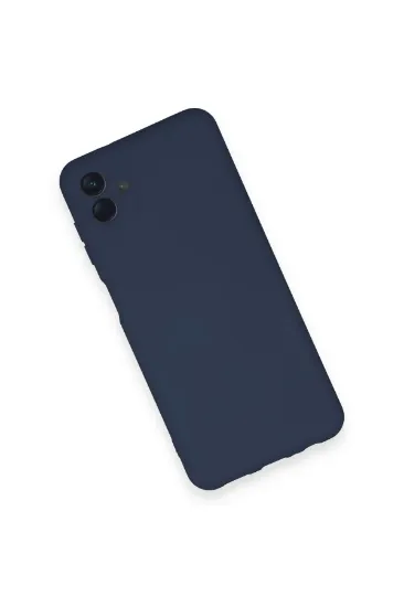 Newface Samsung Galaxy A04 Kılıf Nano içi Kadife Silikon - Lacivert resmi