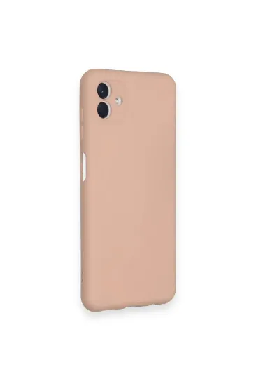 Newface Samsung Galaxy A04 Kılıf Nano içi Kadife Silikon - Pudra resmi