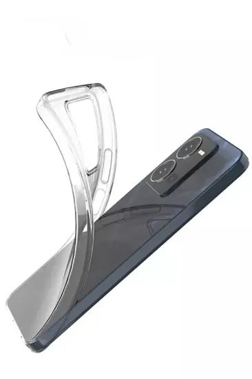 Newface Vivo Y35 Kılıf Lüx Şeffaf Silikon resmi