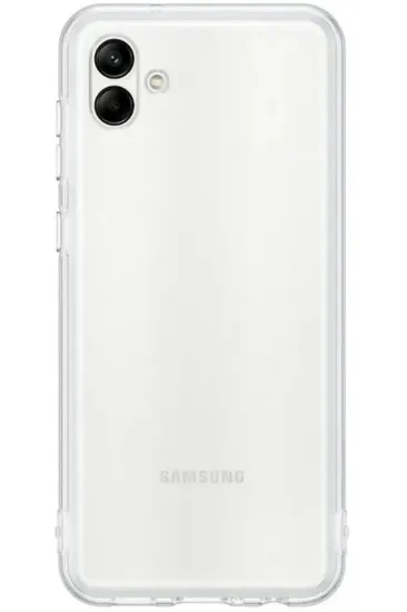 Newface Samsung Galaxy A04 Kılıf Lüx Şeffaf Silikon resmi